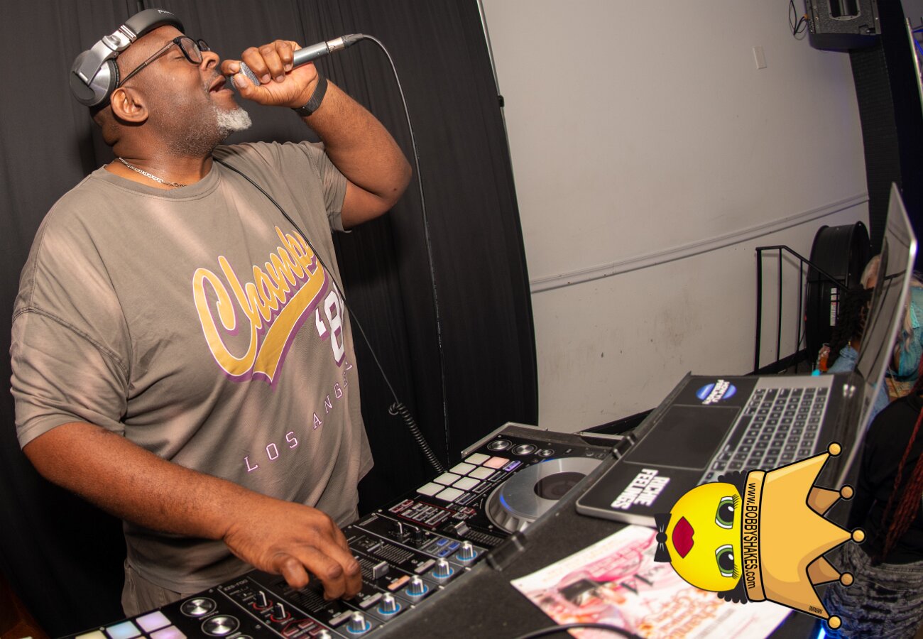 Richie Feelings, DJ Legend & Powa Serge performing live at Sorrel & Lime in Dorchester, Boston, MA, photographed by Bobby Shakes