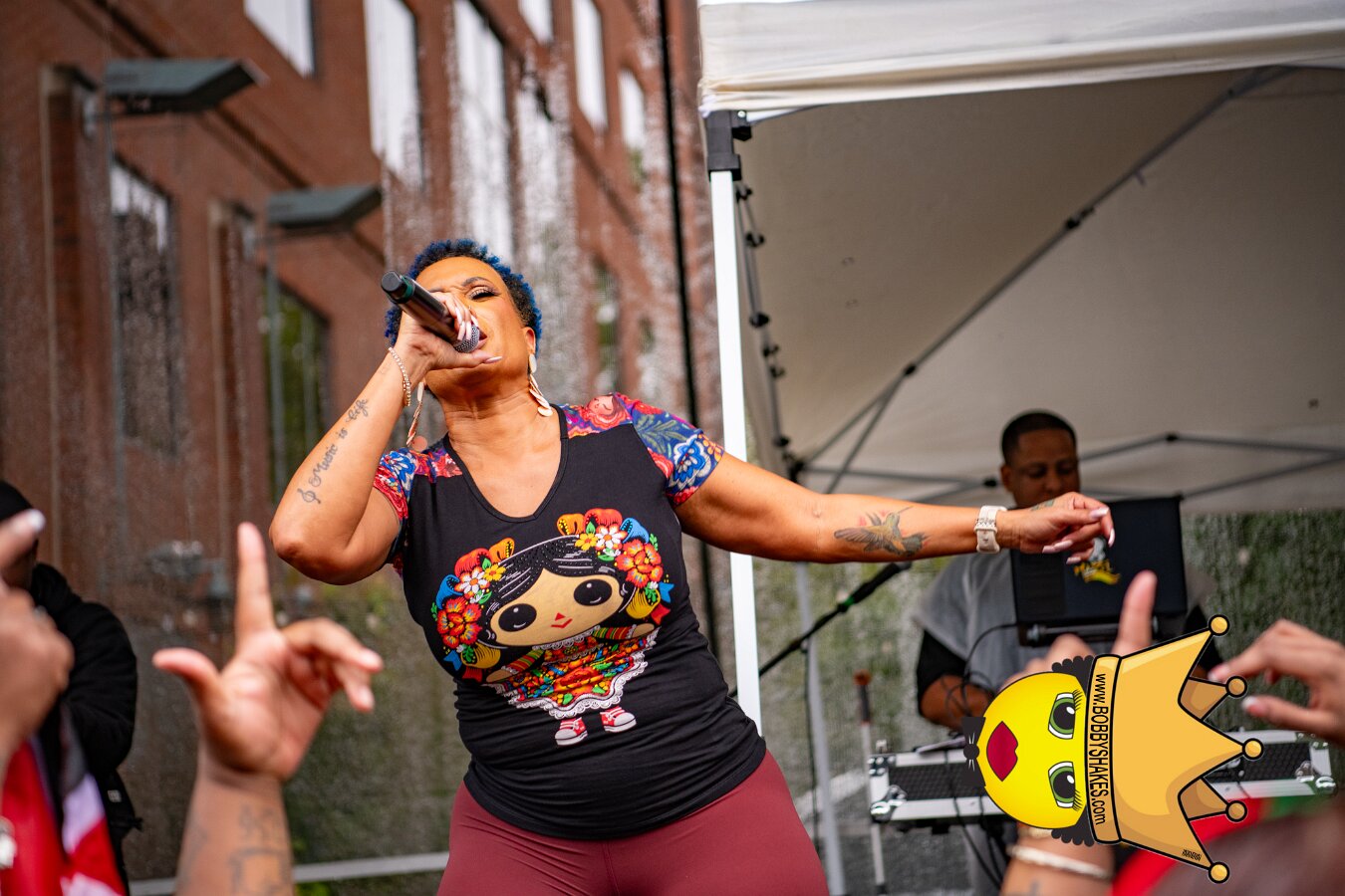 Alison Hinds performing live at Cambridge Carnival International, Central Square in Cambridge, MA, photographed by Bobby Shakes