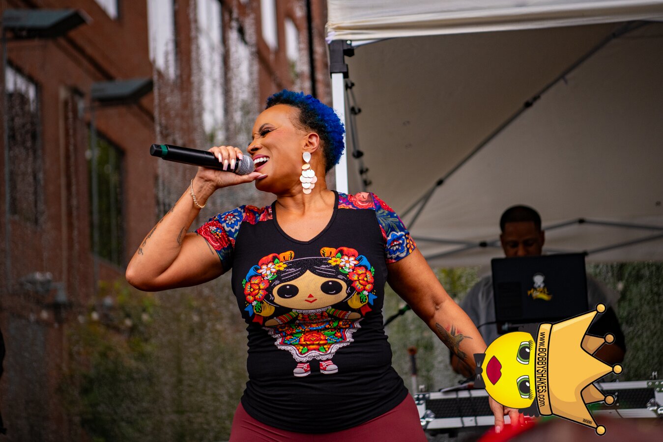 Alison Hinds performing live at Cambridge Carnival International, Central Square in Cambridge, MA, photographed by Bobby Shakes