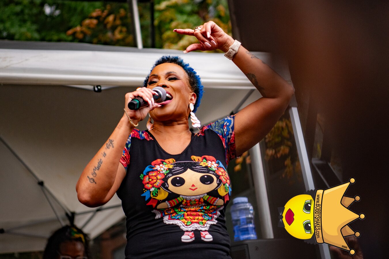 Alison Hinds performing live at Cambridge Carnival International, Central Square in Cambridge, MA, photographed by Bobby Shakes