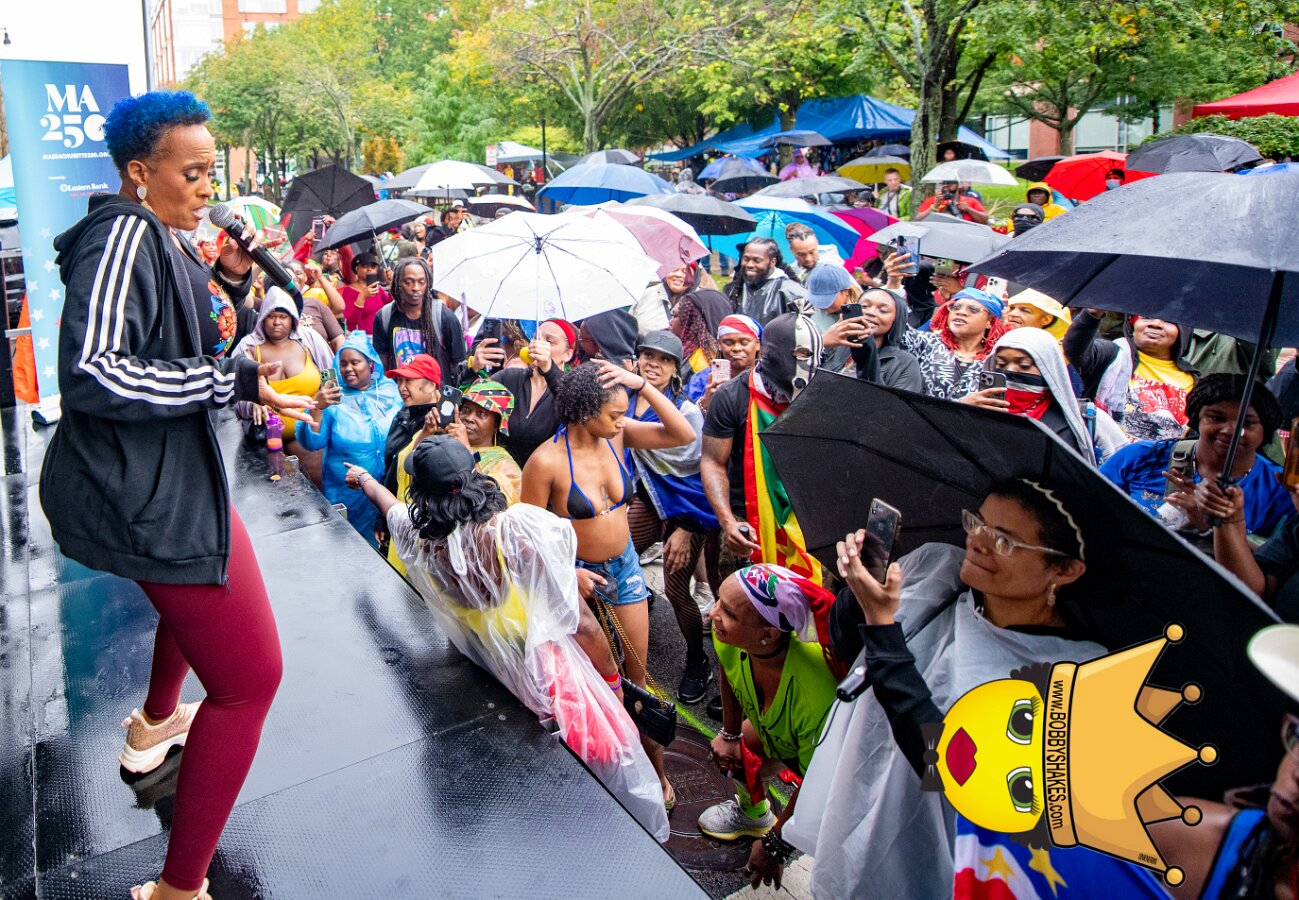 Alison Hinds performing live at Cambridge Carnival International, Central Square in Cambridge, MA, photographed by Bobby Shakes