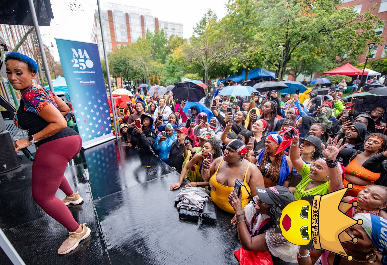 Alison Hinds performing live at Cambridge Carnival International, Central Square in Cambridge, MA, photographed by Bobby Shakes