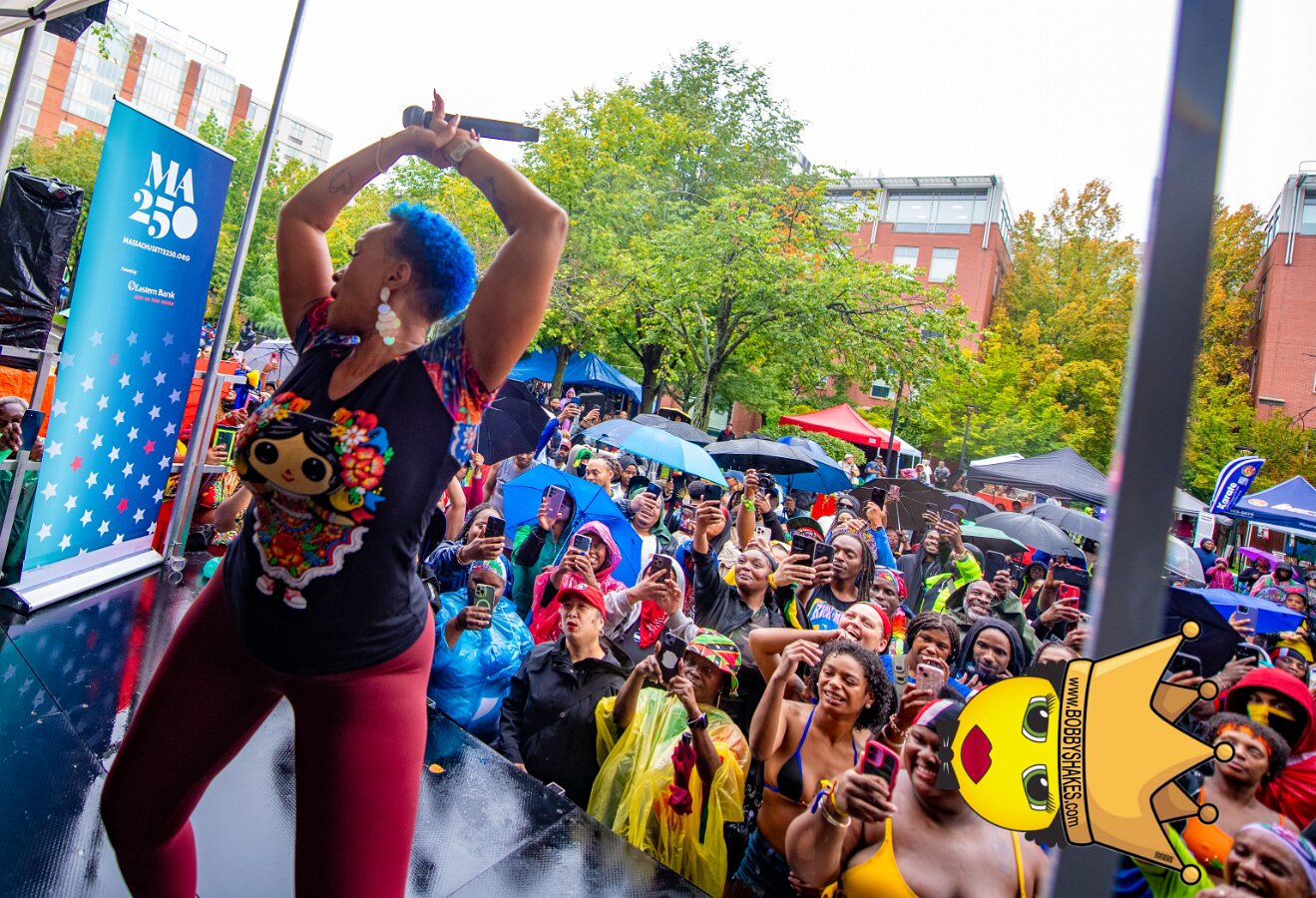 Alison Hinds performing live at Cambridge Carnival International, Central Square in Cambridge, MA, photographed by Bobby Shakes