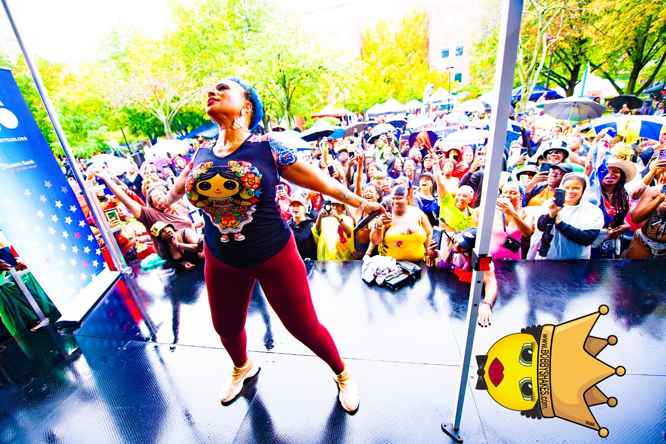 Alison Hinds performing live at Cambridge Carnival International, Central Square in Cambridge, MA, photographed by Bobby Shakes