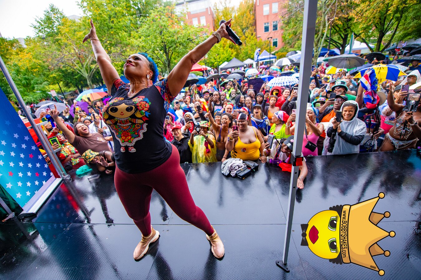 Alison Hinds performing live at Cambridge Carnival International, Central Square in Cambridge, MA, photographed by Bobby Shakes