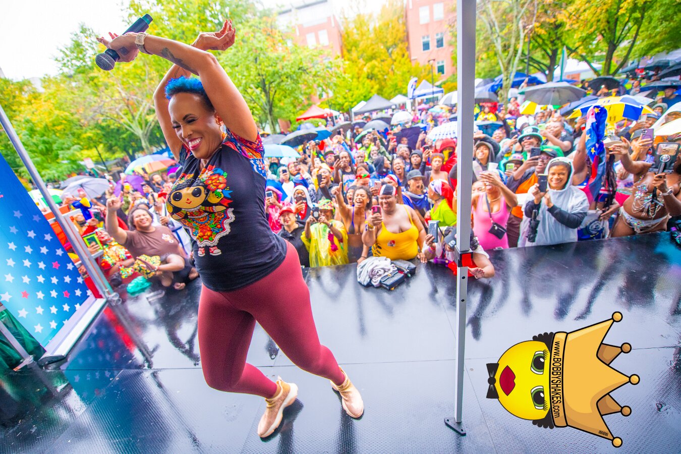 Alison Hinds performing live at Cambridge Carnival International, Central Square in Cambridge, MA, photographed by Bobby Shakes