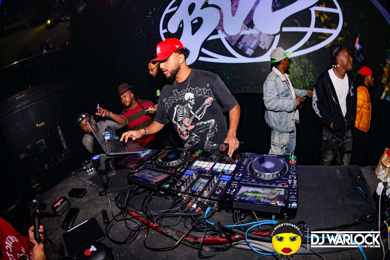 DJ Focus, DJ Warlock, DJ Dutch & Brandan Duke performing live at Big Night Live in Boston, MA, photographed by Bobby Shakes