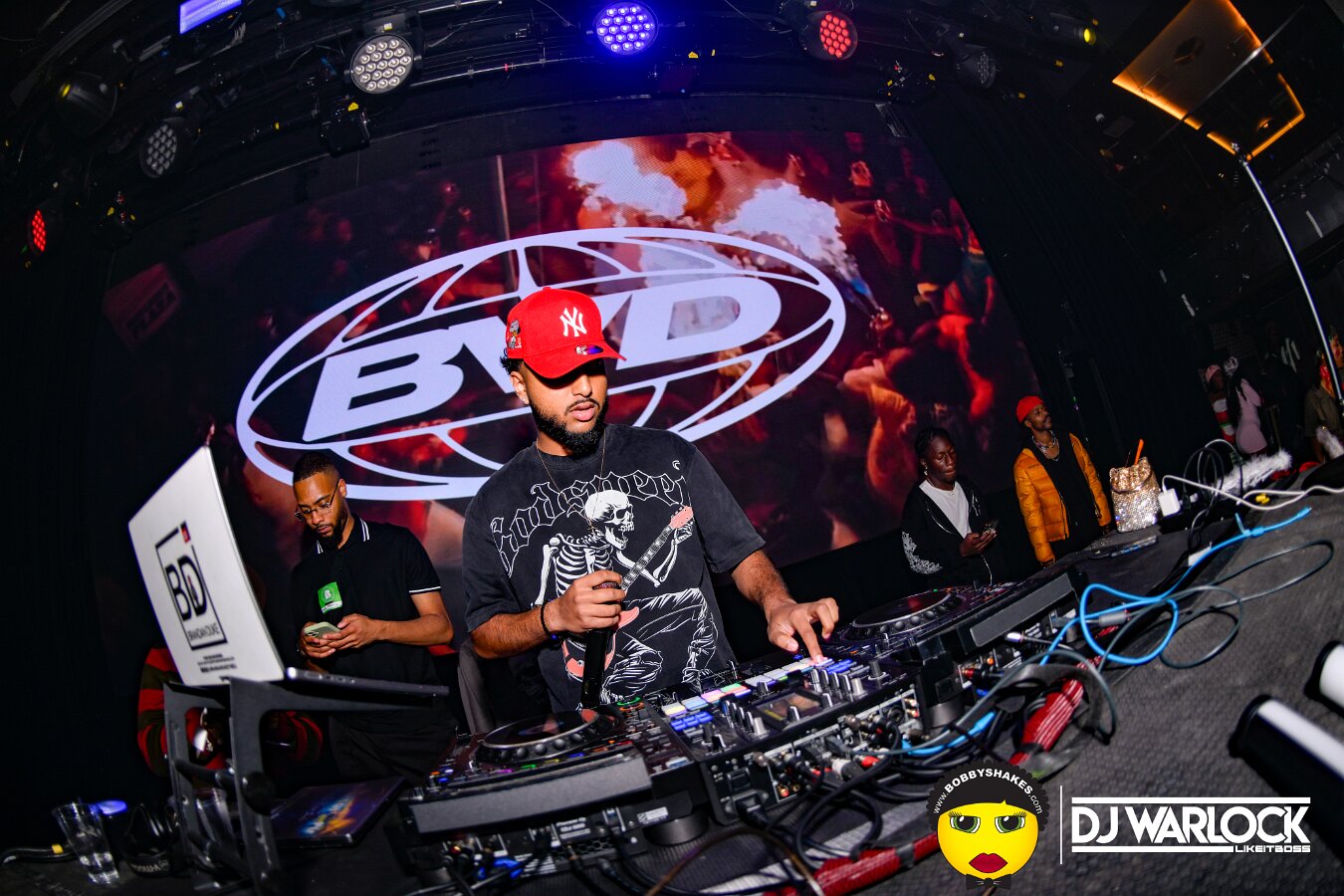 DJ Focus, DJ Warlock, DJ Dutch & Brandan Duke performing live at Big Night Live in Boston, MA, photographed by Bobby Shakes