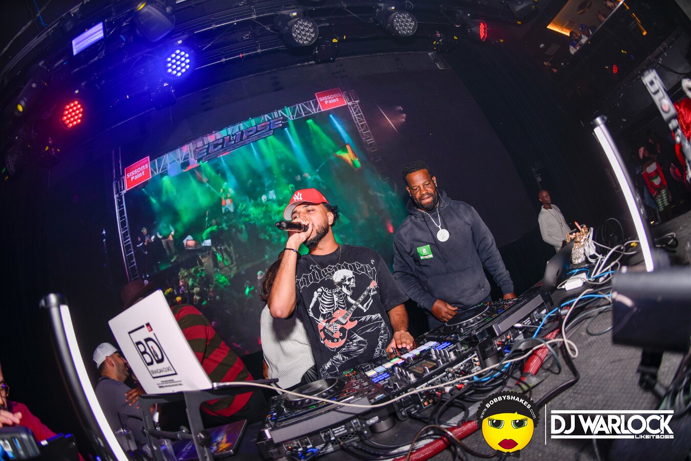 DJ Focus, DJ Warlock, DJ Dutch & Brandan Duke performing live at Big Night Live in Boston, MA, photographed by Bobby Shakes