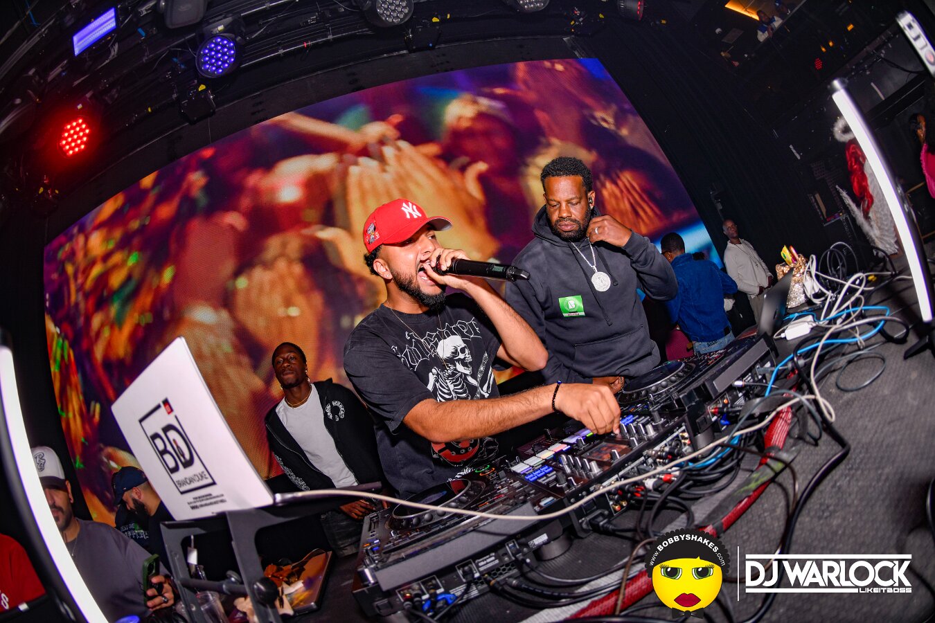 DJ Focus, DJ Warlock, DJ Dutch & Brandan Duke performing live at Big Night Live in Boston, MA, photographed by Bobby Shakes