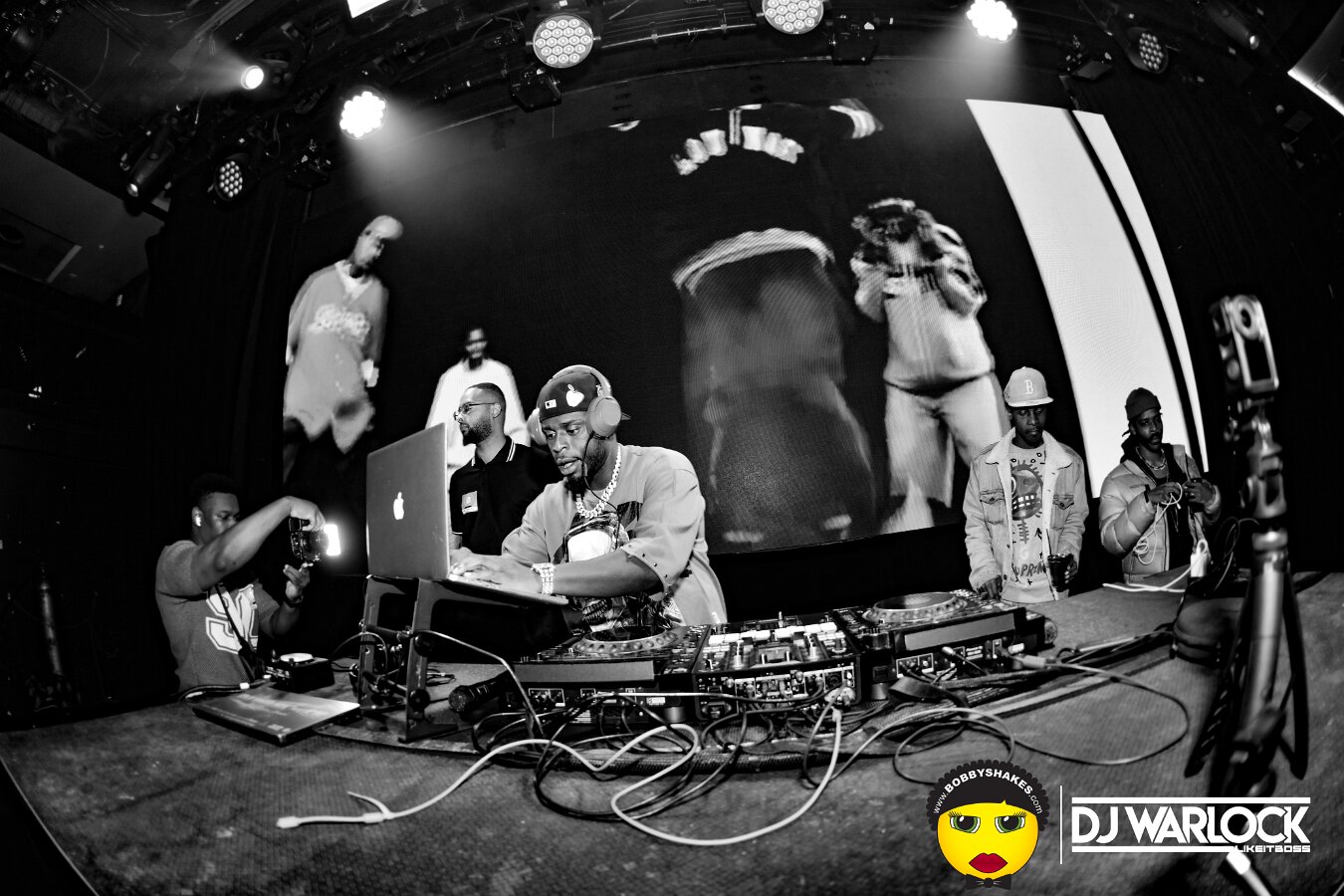 DJ Focus, DJ Warlock, DJ Dutch & Brandan Duke performing live at Big Night Live in Boston, MA, photographed by Bobby Shakes