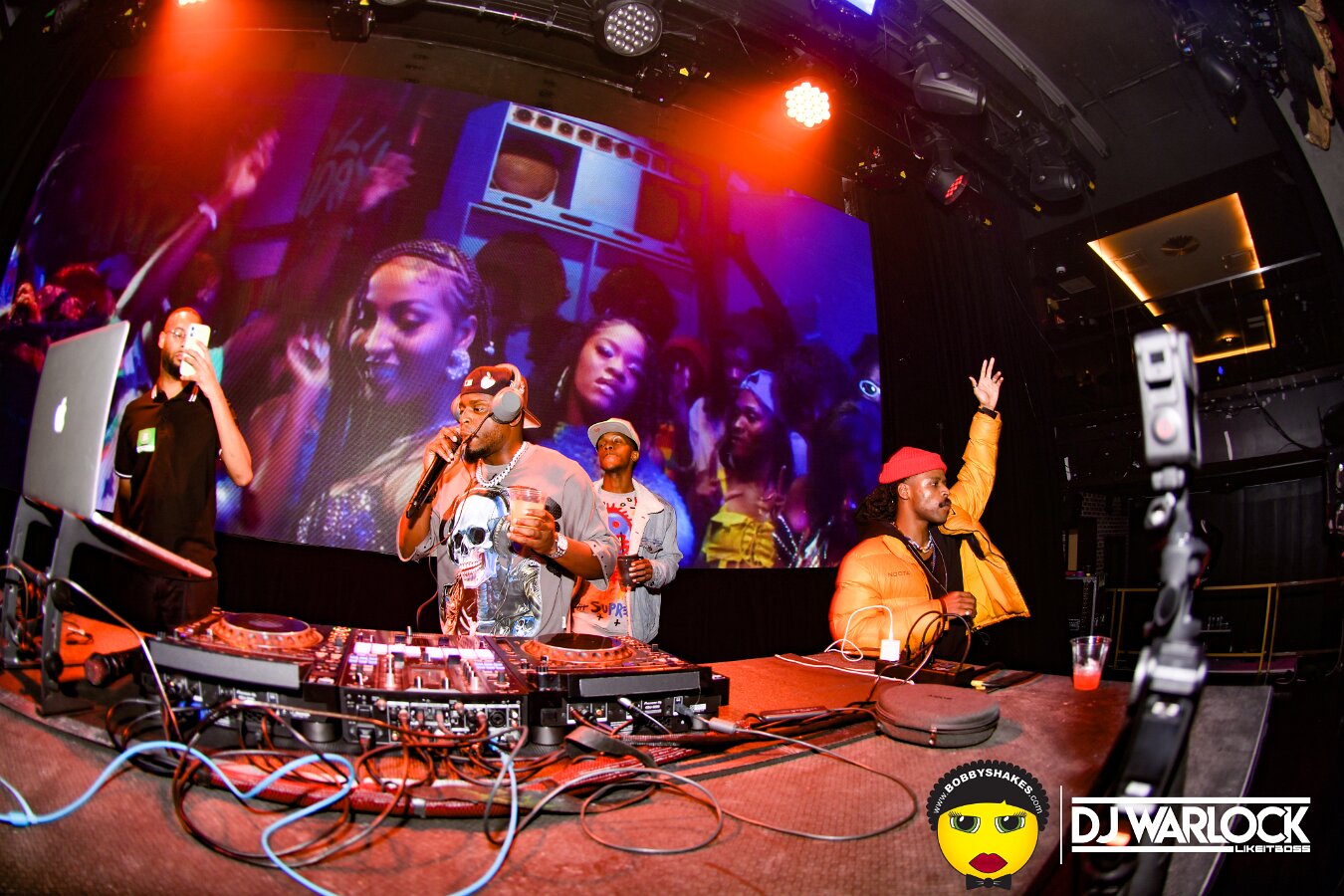 DJ Focus, DJ Warlock, DJ Dutch & Brandan Duke performing live at Big Night Live in Boston, MA, photographed by Bobby Shakes