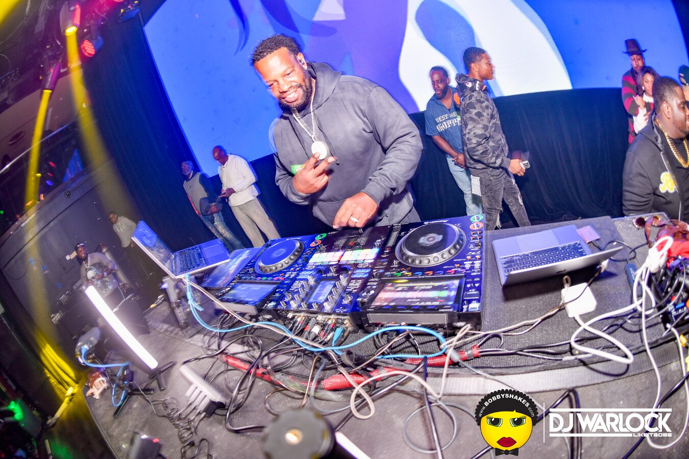 DJ Focus, DJ Warlock, DJ Dutch & Brandan Duke performing live at Big Night Live in Boston, MA, photographed by Bobby Shakes