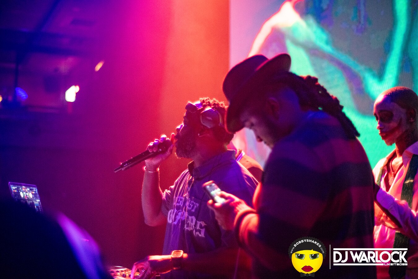 DJ Focus, DJ Warlock, DJ Dutch & Brandan Duke performing live at Big Night Live in Boston, MA, photographed by Bobby Shakes