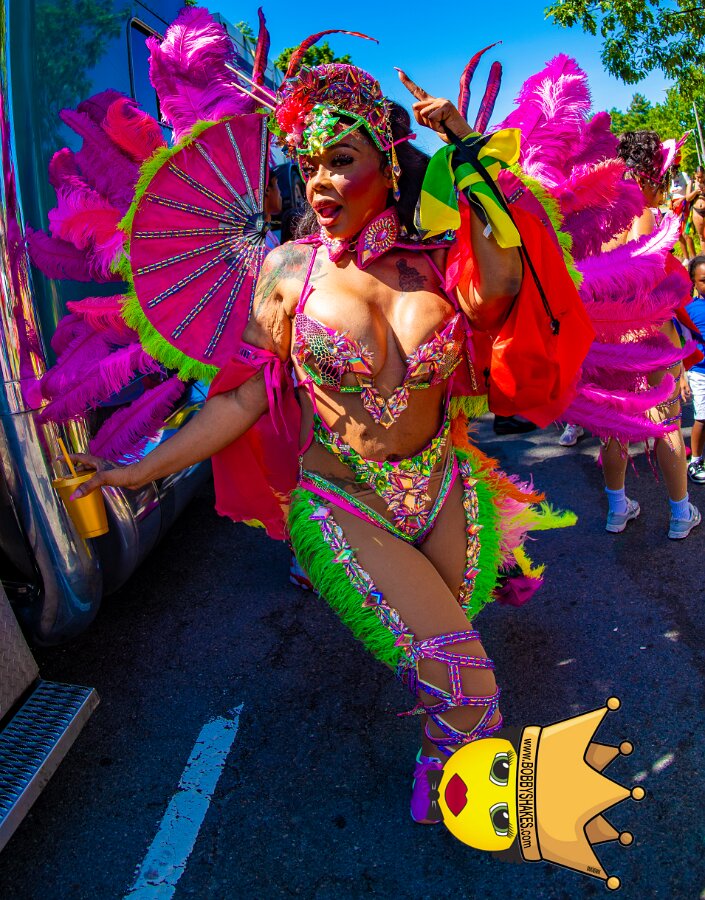 Envy Mas & Secret Soca Society performing live at Boston Caribbean Carnival in Boston, MA, photographed by Bobby Shakes