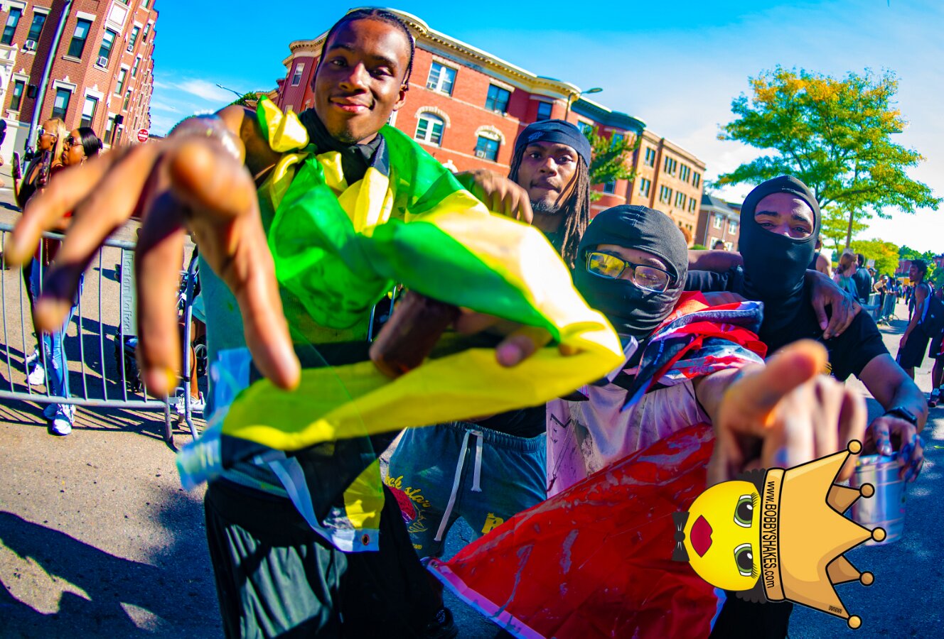 Envy Mas & Secret Soca Society performing live at Boston Caribbean Carnival in Boston, MA, photographed by Bobby Shakes
