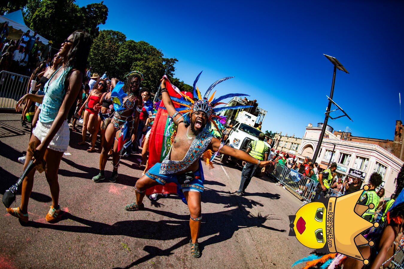 Envy Mas & Secret Soca Society performing live at Boston Caribbean Carnival in Boston, MA, photographed by Bobby Shakes