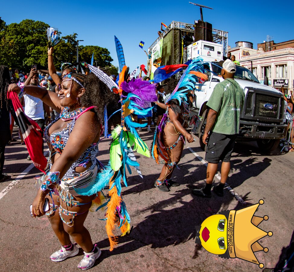 Envy Mas & Secret Soca Society performing live at Boston Caribbean Carnival in Boston, MA, photographed by Bobby Shakes