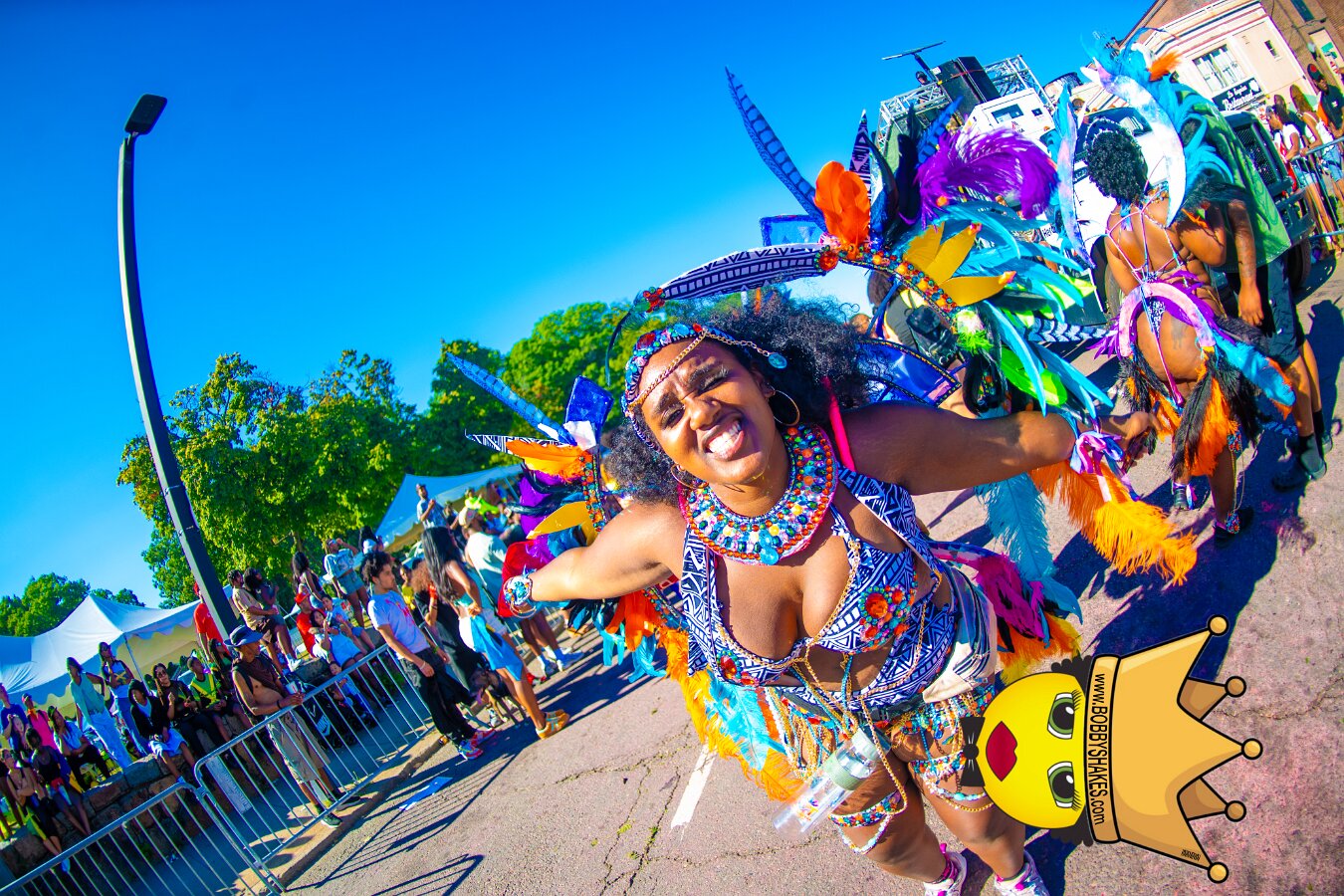 Envy Mas & Secret Soca Society performing live at Boston Caribbean Carnival in Boston, MA, photographed by Bobby Shakes