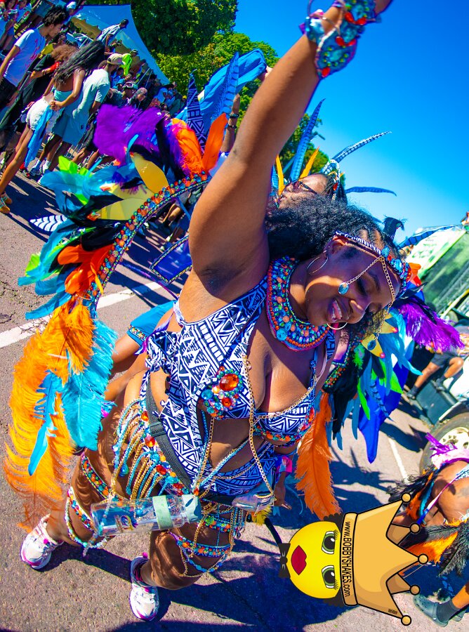 Envy Mas & Secret Soca Society performing live at Boston Caribbean Carnival in Boston, MA, photographed by Bobby Shakes