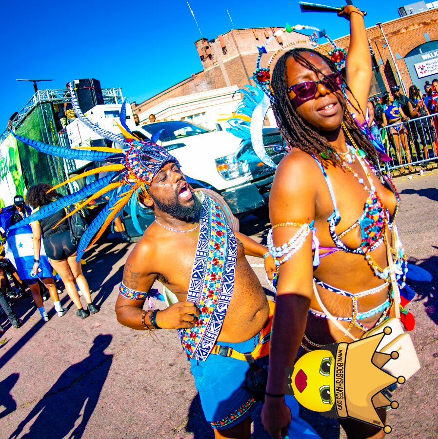 Envy Mas & Secret Soca Society performing live at Boston Caribbean Carnival in Boston, MA, photographed by Bobby Shakes