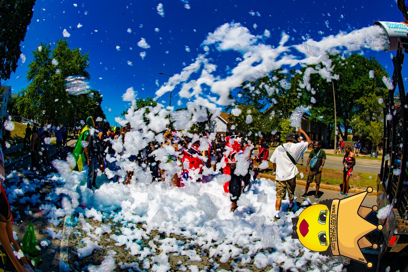 Envy Mas & Secret Soca Society performing live at Boston Caribbean Carnival in Boston, MA, photographed by Bobby Shakes