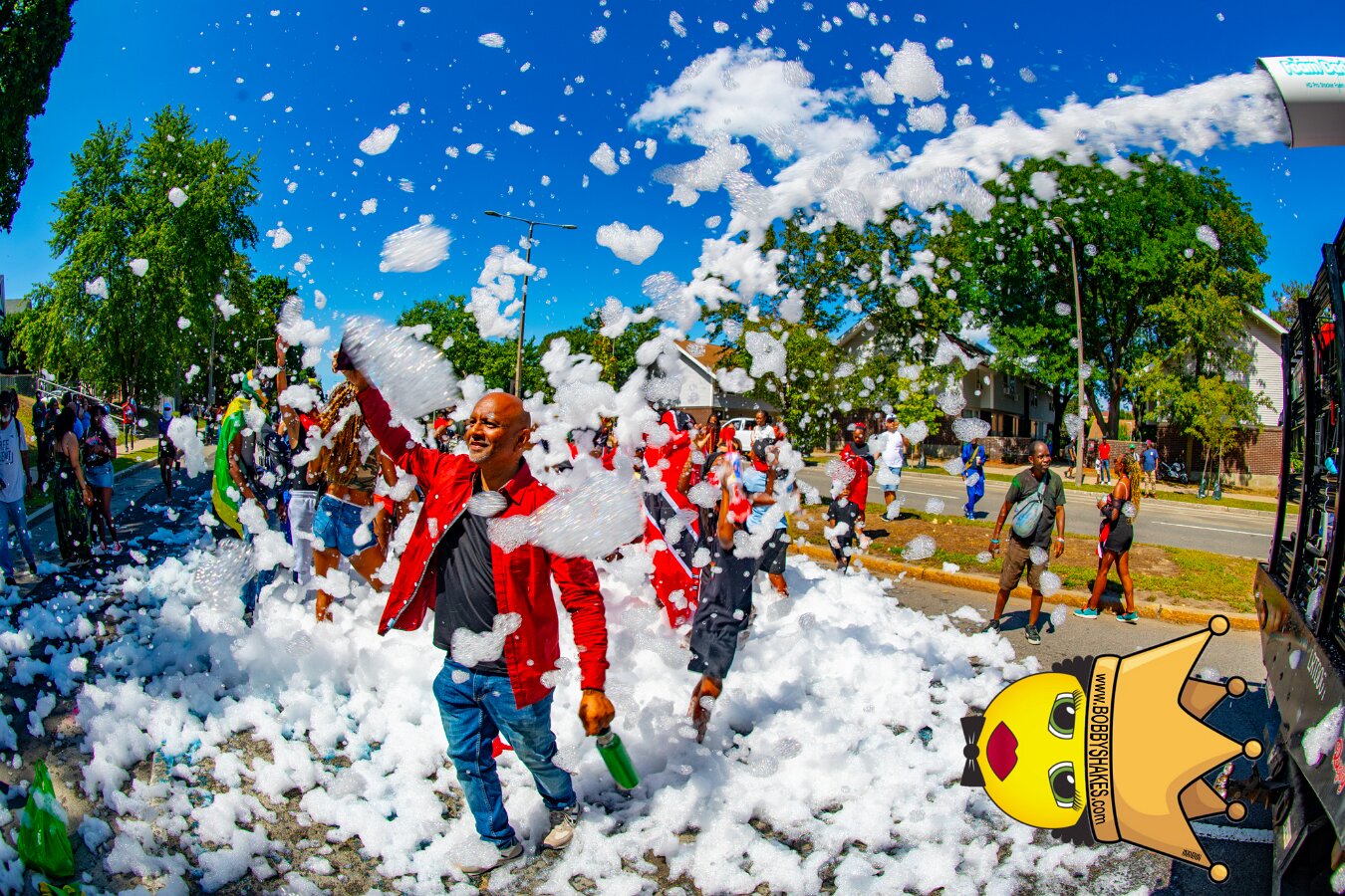 Envy Mas & Secret Soca Society performing live at Boston Caribbean Carnival in Boston, MA, photographed by Bobby Shakes