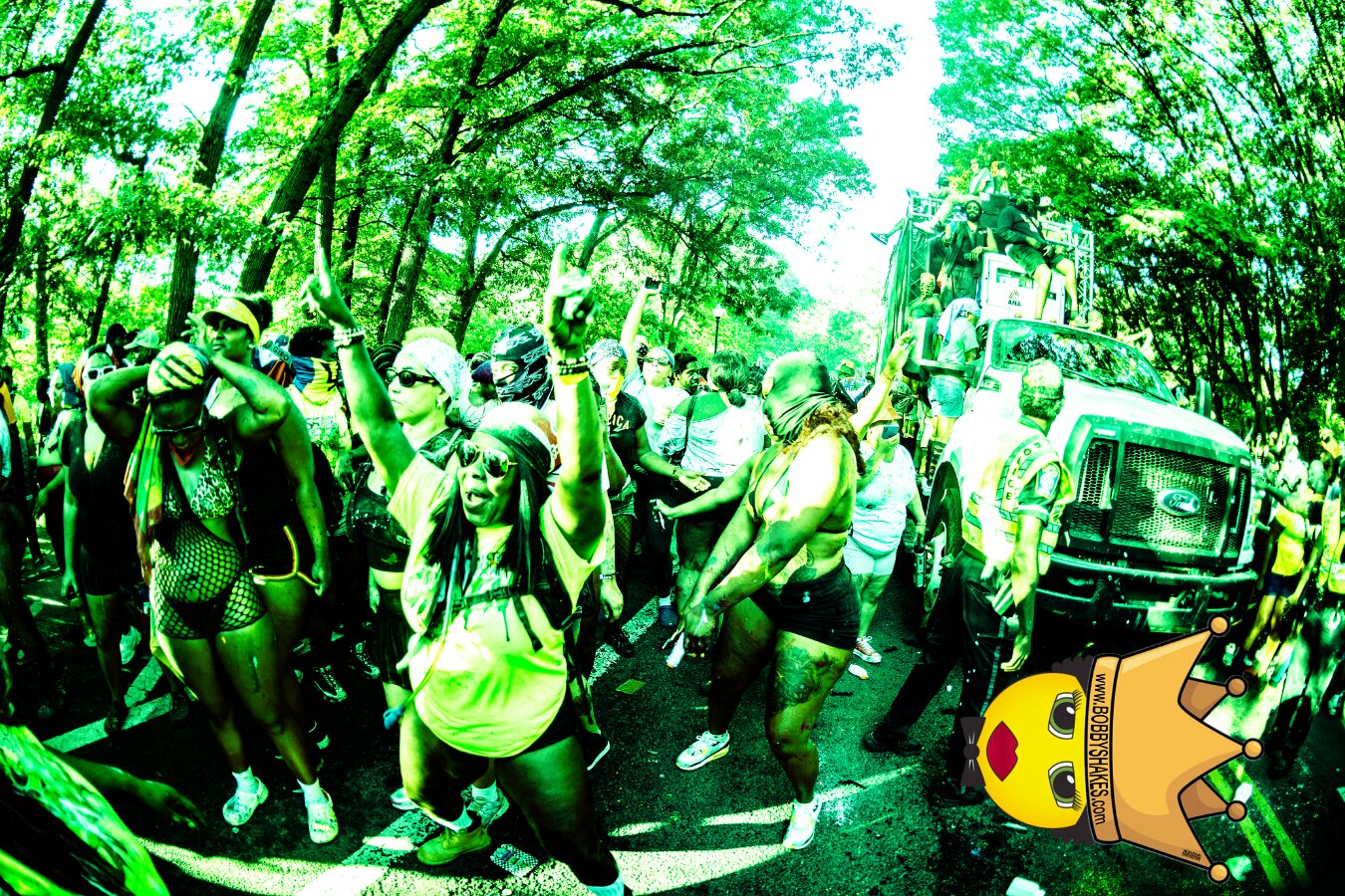 Jab Family Boston & Secret Soca Society performing live at Boston Caribbean Carnival in Boston, MA, photographed by Bobby Shakes