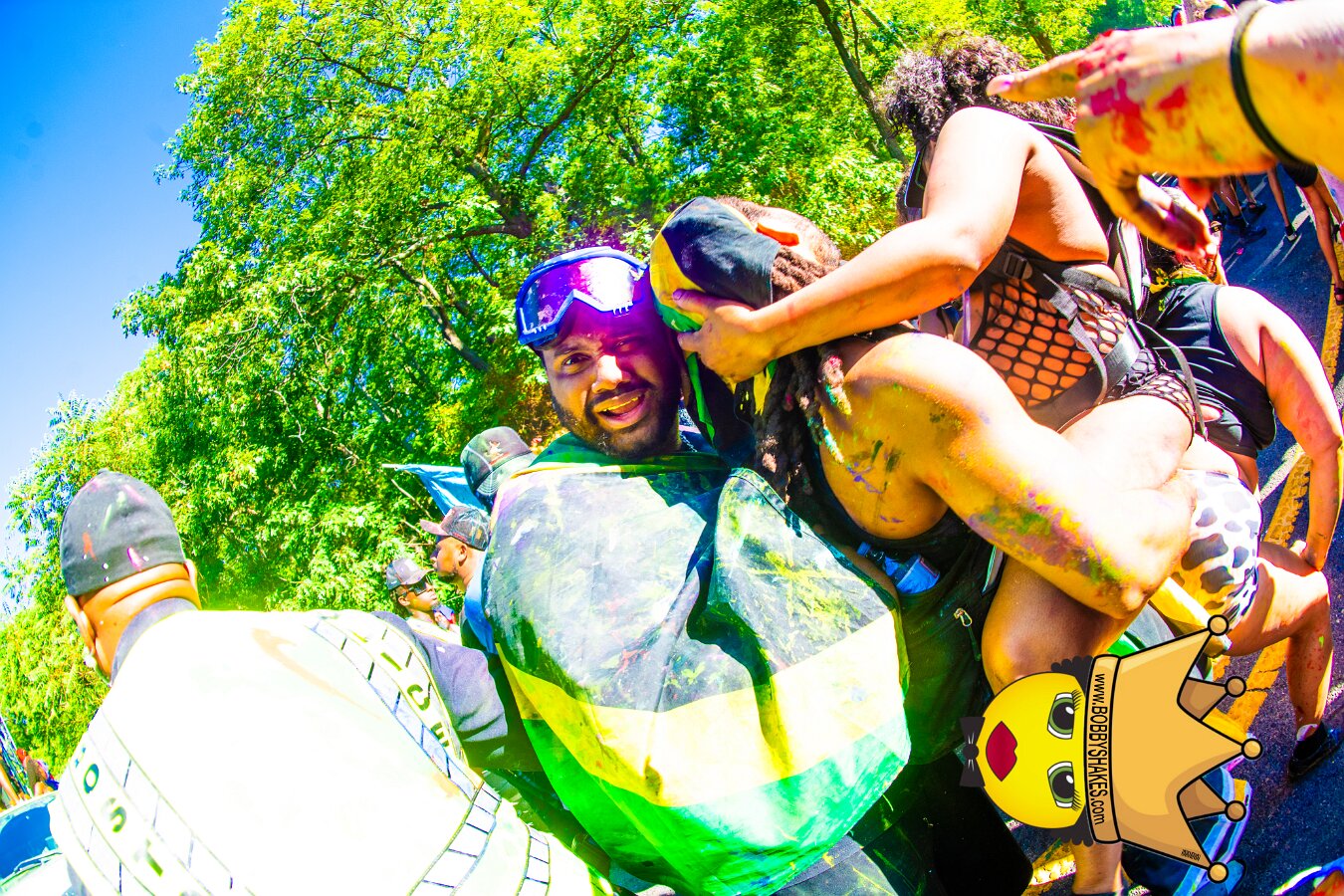 Jab Family Boston & Secret Soca Society performing live at Boston Caribbean Carnival in Boston, MA, photographed by Bobby Shakes