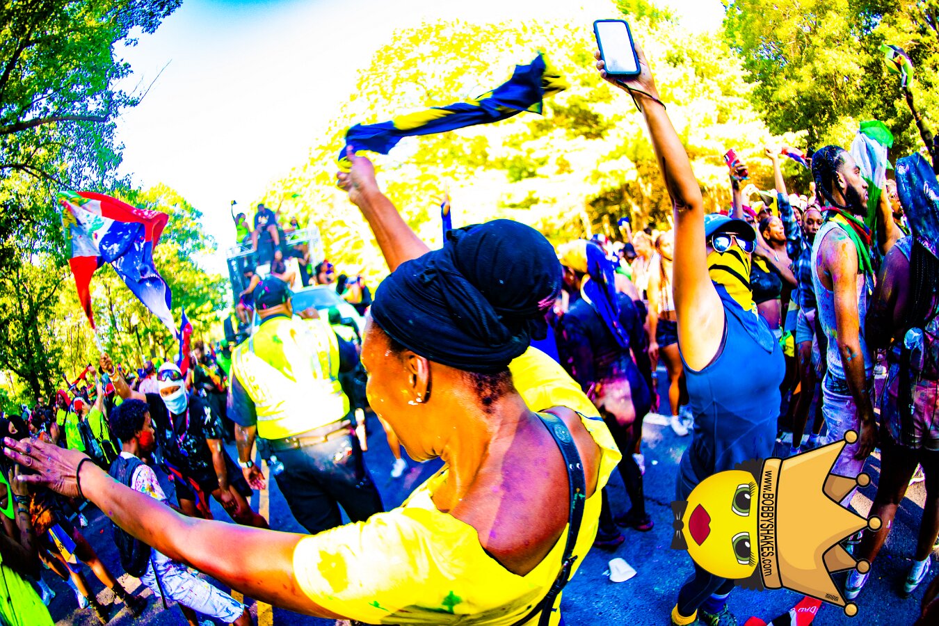 Jab Family Boston & Secret Soca Society performing live at Boston Caribbean Carnival in Boston, MA, photographed by Bobby Shakes
