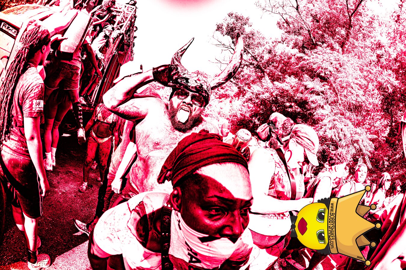Jab Family Boston & Secret Soca Society performing live at Boston Caribbean Carnival in Boston, MA, photographed by Bobby Shakes