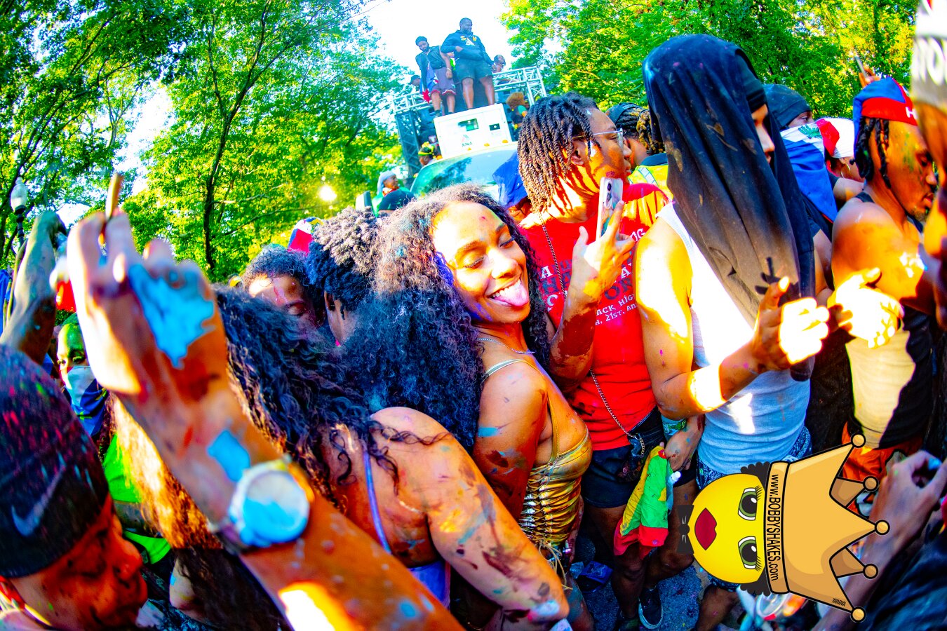 Jab Family Boston & Secret Soca Society performing live at Boston Caribbean Carnival in Boston, MA, photographed by Bobby Shakes