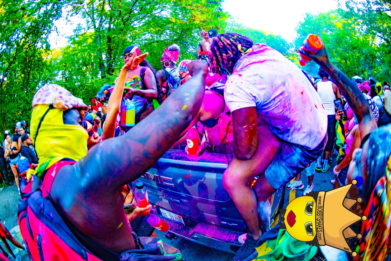 Jab Family Boston & Secret Soca Society performing live at Boston Caribbean Carnival in Boston, MA, photographed by Bobby Shakes