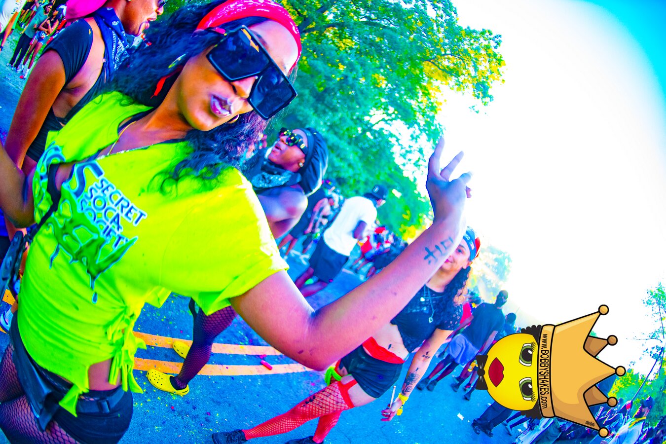 Jab Family Boston & Secret Soca Society performing live at Boston Caribbean Carnival in Boston, MA, photographed by Bobby Shakes