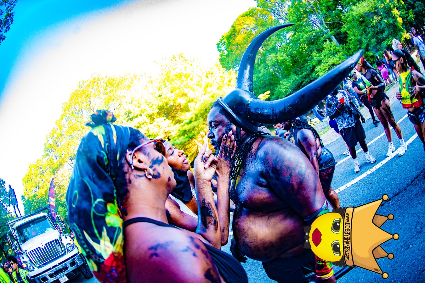 Jab Family Boston & Secret Soca Society performing live at Boston Caribbean Carnival in Boston, MA, photographed by Bobby Shakes
