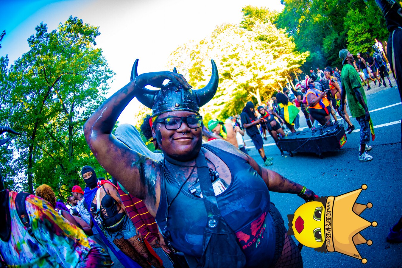 Jab Family Boston & Secret Soca Society performing live at Boston Caribbean Carnival in Boston, MA, photographed by Bobby Shakes