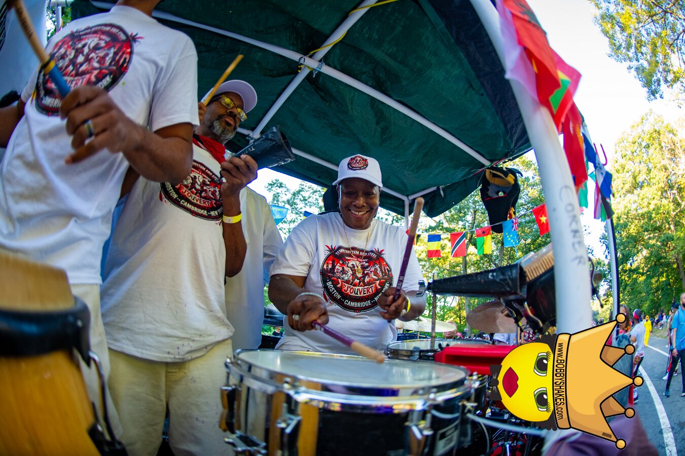 Jab Family Boston & Secret Soca Society performing live at Boston Caribbean Carnival in Boston, MA, photographed by Bobby Shakes