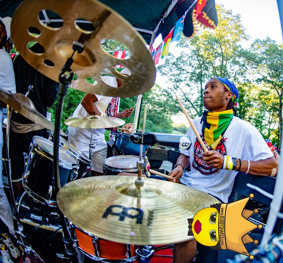 Jab Family Boston & Secret Soca Society performing live at Boston Caribbean Carnival in Boston, MA, photographed by Bobby Shakes
