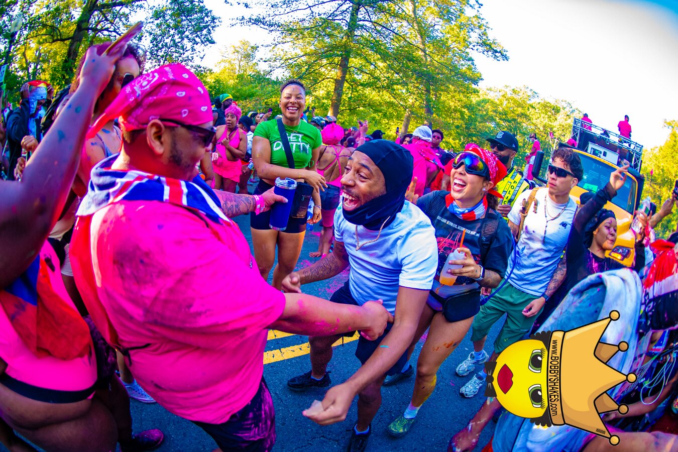 Jab Family Boston & Secret Soca Society performing live at Boston Caribbean Carnival in Boston, MA, photographed by Bobby Shakes