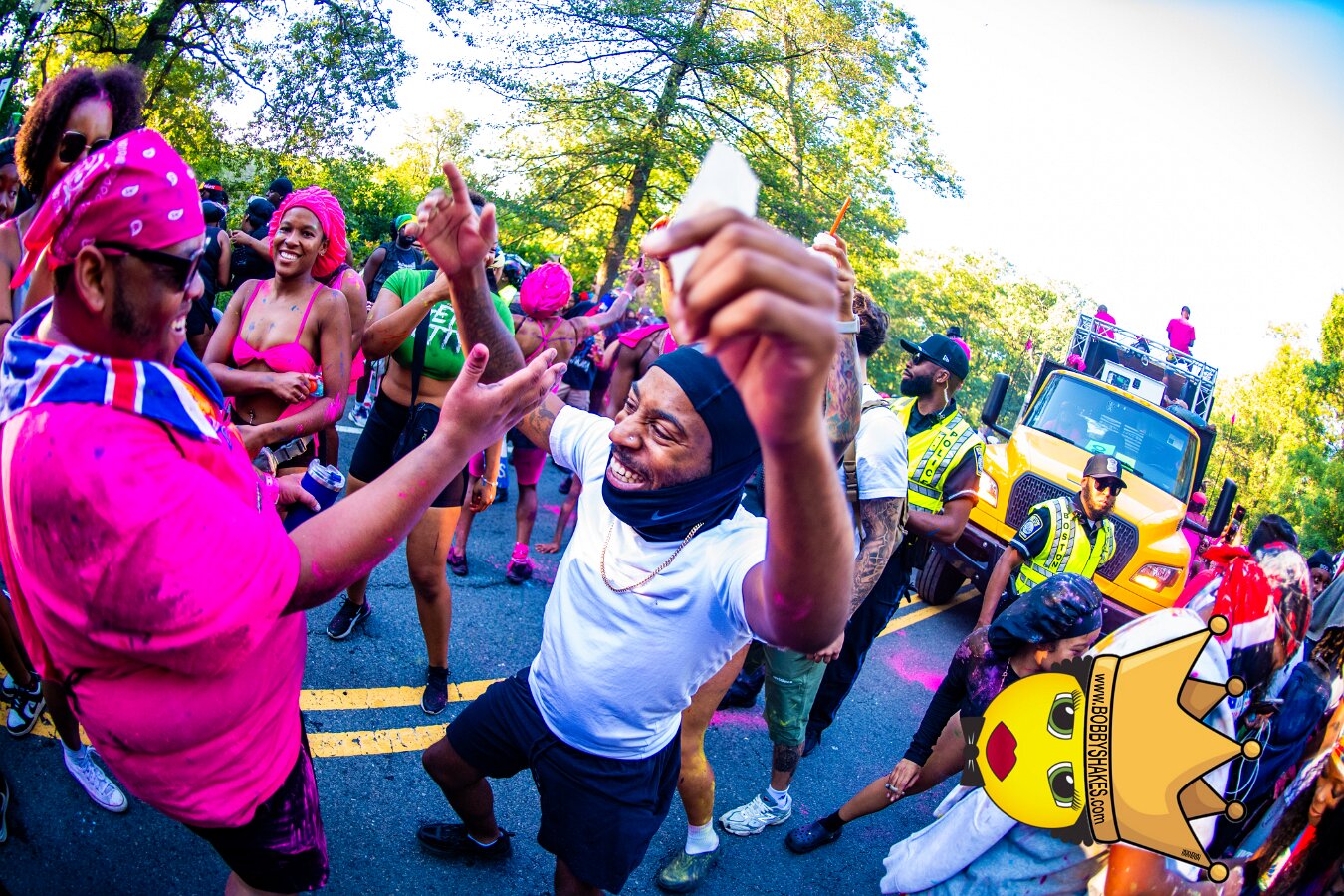 Jab Family Boston & Secret Soca Society performing live at Boston Caribbean Carnival in Boston, MA, photographed by Bobby Shakes