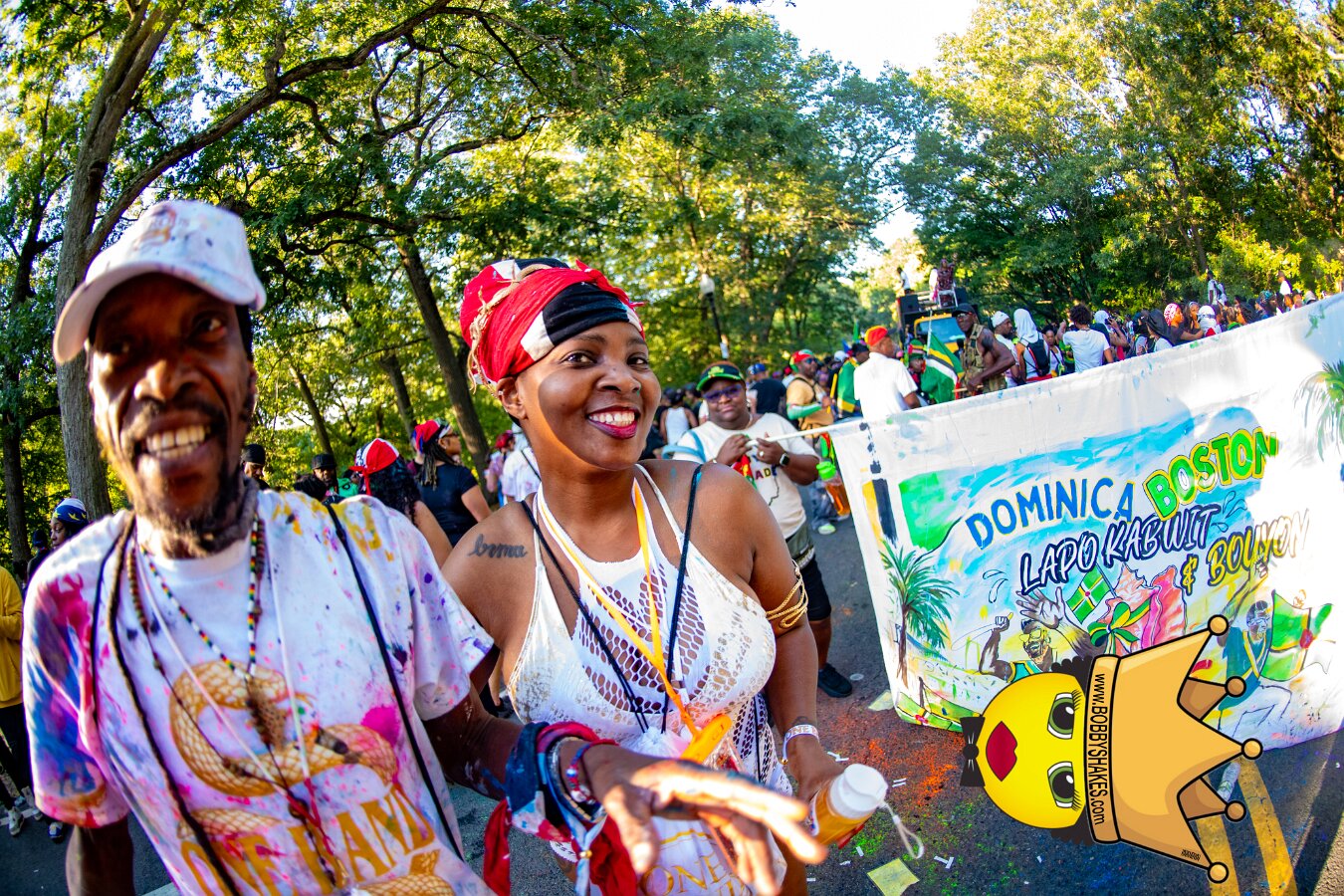 Jab Family Boston & Secret Soca Society performing live at Boston Caribbean Carnival in Boston, MA, photographed by Bobby Shakes