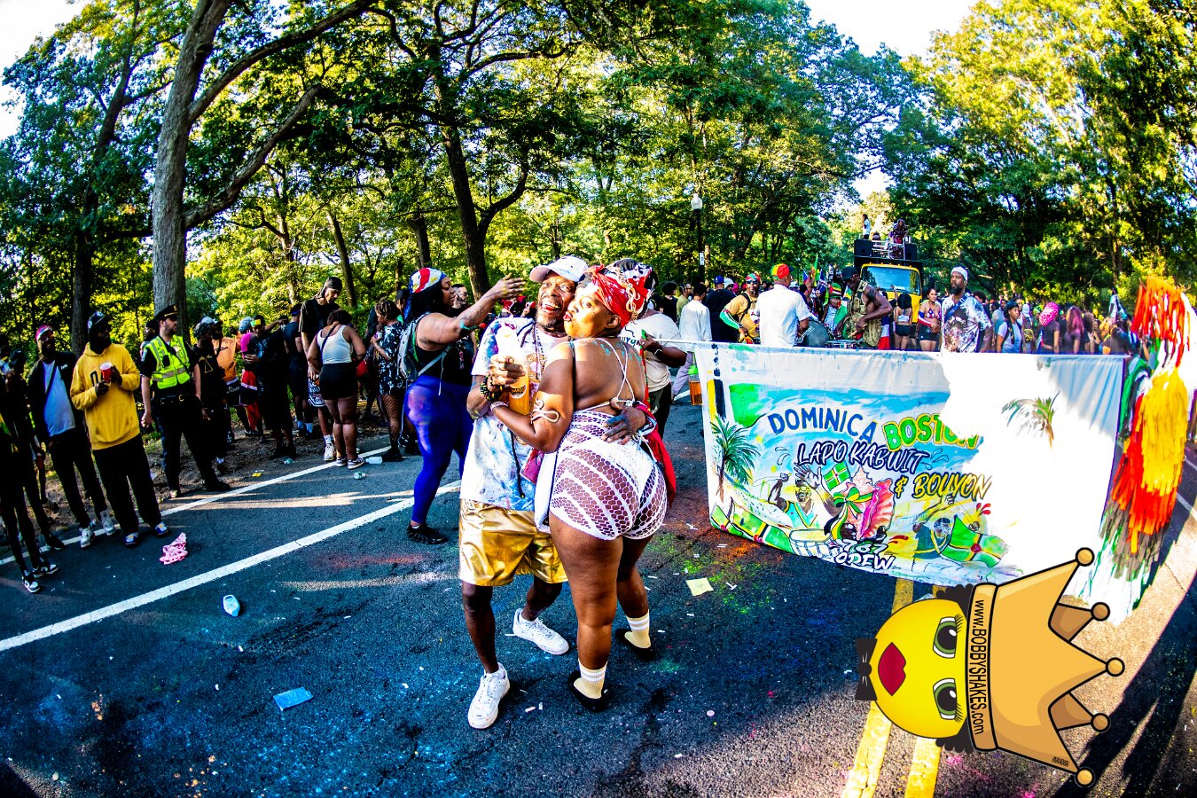 Jab Family Boston & Secret Soca Society performing live at Boston Caribbean Carnival in Boston, MA, photographed by Bobby Shakes
