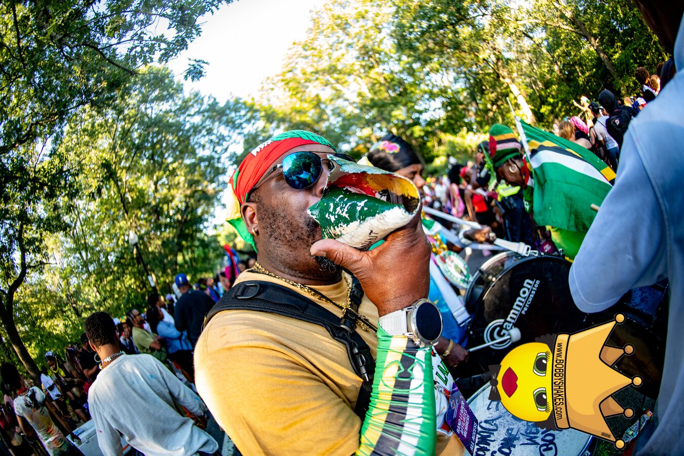 Jab Family Boston & Secret Soca Society performing live at Boston Caribbean Carnival in Boston, MA, photographed by Bobby Shakes