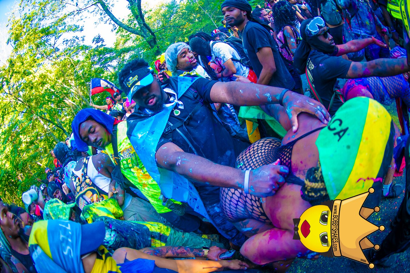 Jab Family Boston & Secret Soca Society performing live at Boston Caribbean Carnival in Boston, MA, photographed by Bobby Shakes