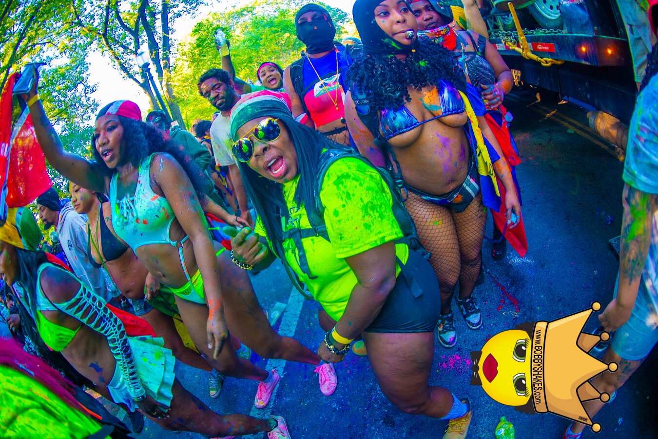 Jab Family Boston & Secret Soca Society performing live at Boston Caribbean Carnival in Boston, MA, photographed by Bobby Shakes