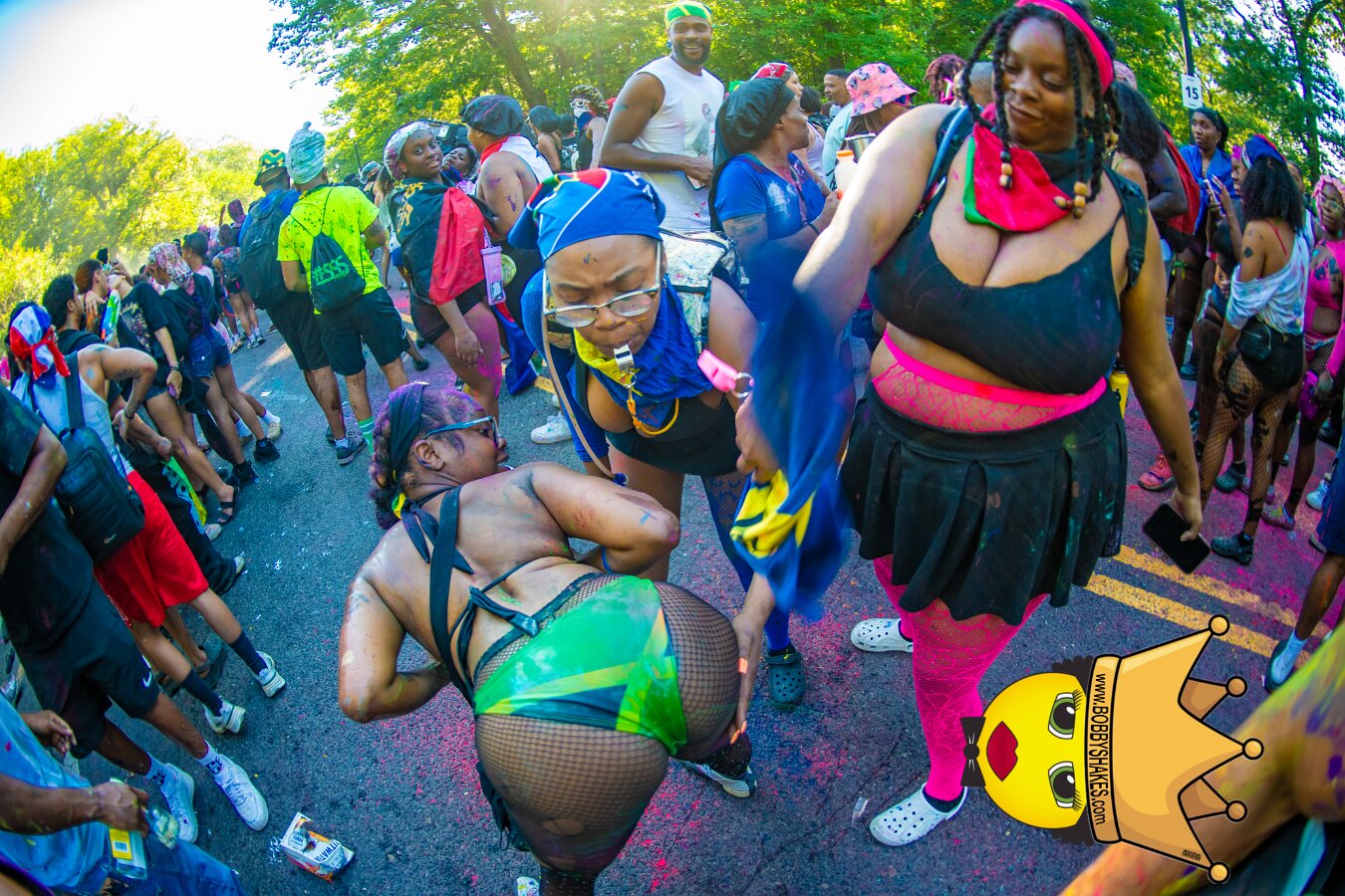 Jab Family Boston & Secret Soca Society performing live at Boston Caribbean Carnival in Boston, MA, photographed by Bobby Shakes