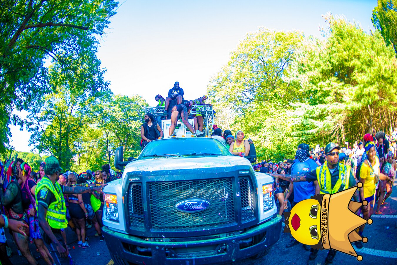 Jab Family Boston & Secret Soca Society performing live at Boston Caribbean Carnival in Boston, MA, photographed by Bobby Shakes