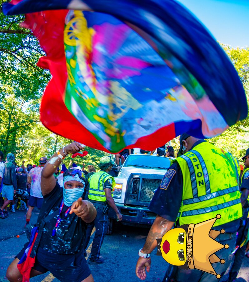 Jab Family Boston & Secret Soca Society performing live at Boston Caribbean Carnival in Boston, MA, photographed by Bobby Shakes