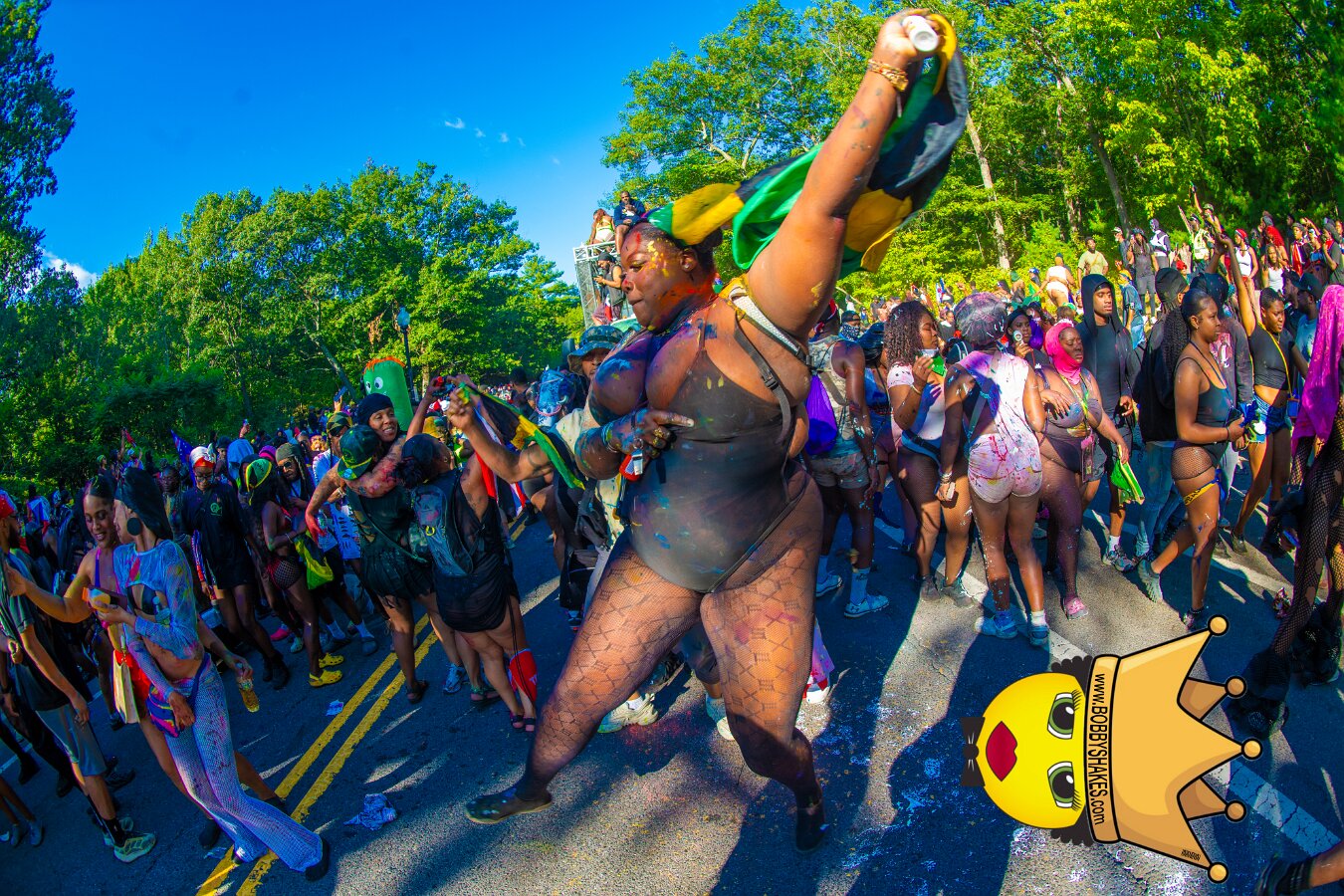 Jab Family Boston & Secret Soca Society performing live at Boston Caribbean Carnival in Boston, MA, photographed by Bobby Shakes