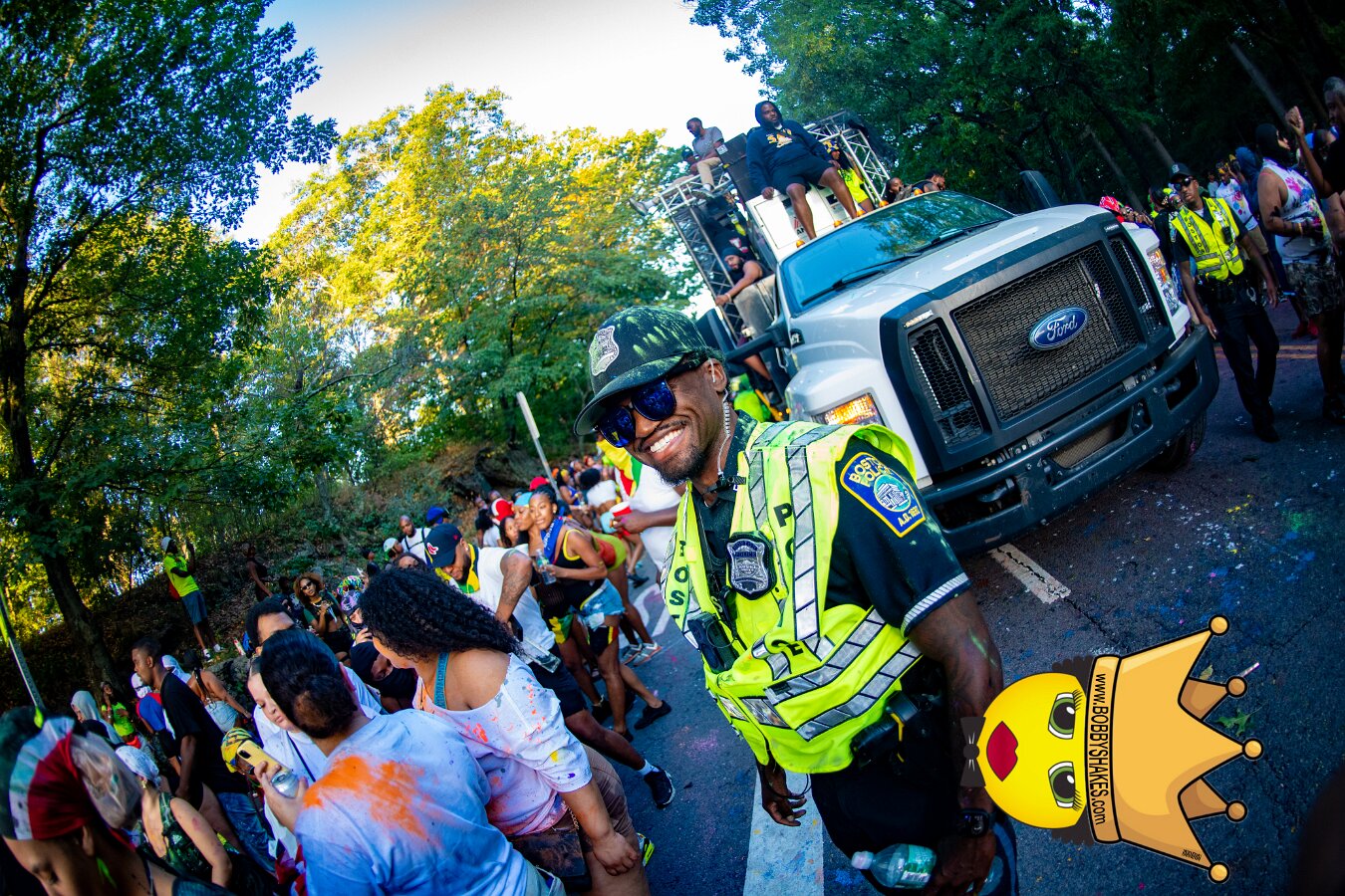Jab Family Boston & Secret Soca Society performing live at Boston Caribbean Carnival in Boston, MA, photographed by Bobby Shakes